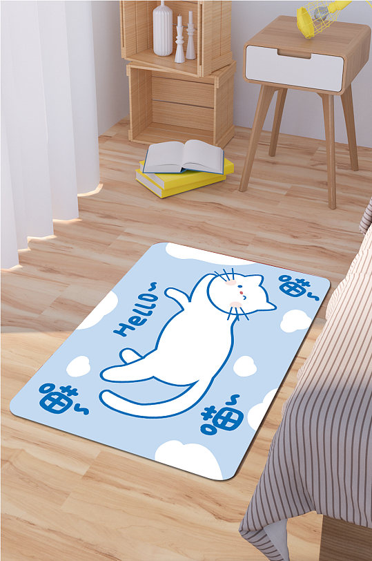 浴室地垫抽象地毯-众图网