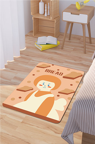 浴室地垫卡通图案地毯