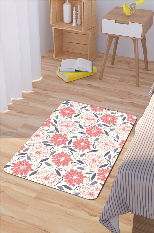 时尚地毯小碎花图案-众图网