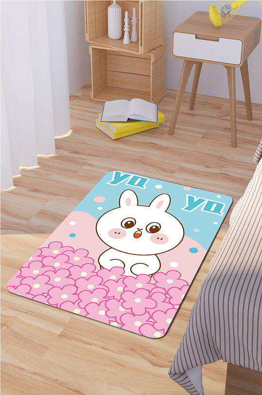 时尚地毯卡通动物地毯-众图网