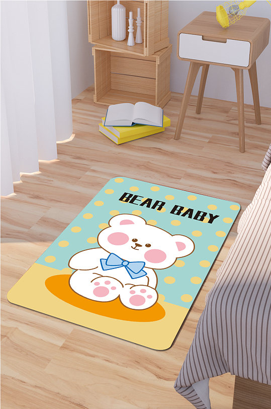 卧室地毯北欧风地毯-众图网