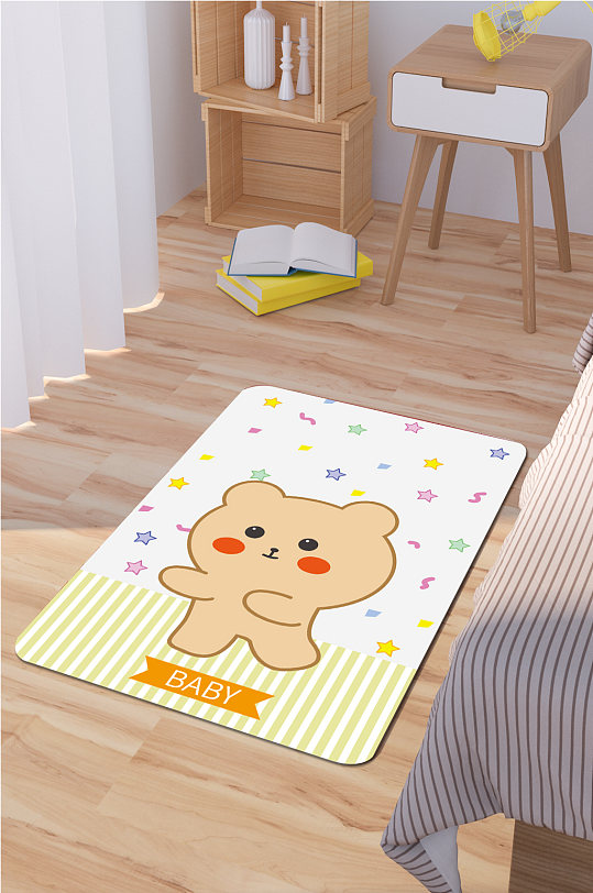 卧室地毯地毯设计-众图网