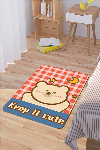 卡通动物地毯地毯地垫