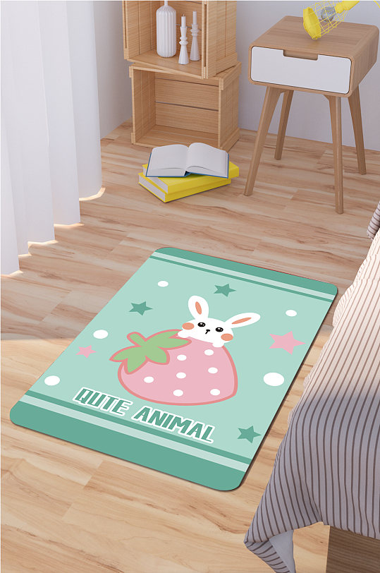 卡通动物地毯家居地毯-众图网