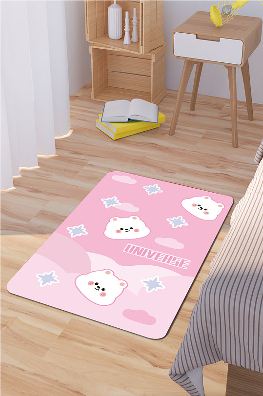 家居地毯床边毯卧式地垫-众图网