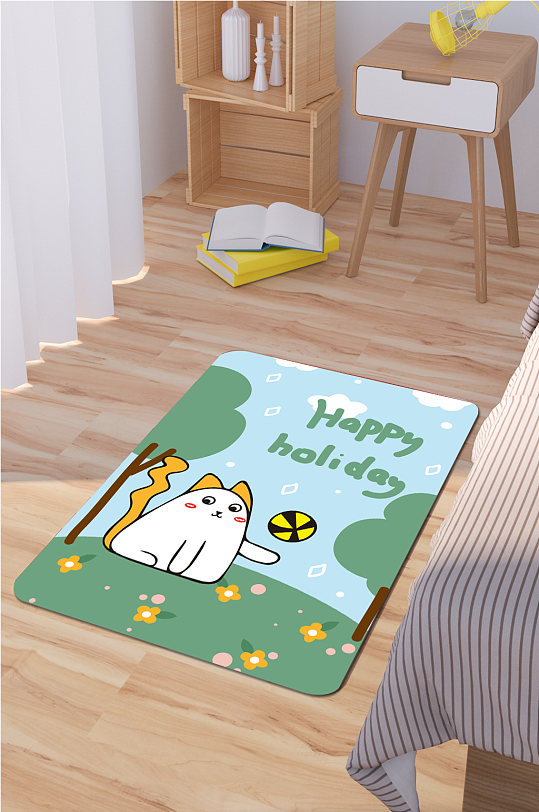 家居地毯可爱小猫咪