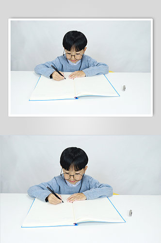 学生写作业儿童节人物摄影照片元素