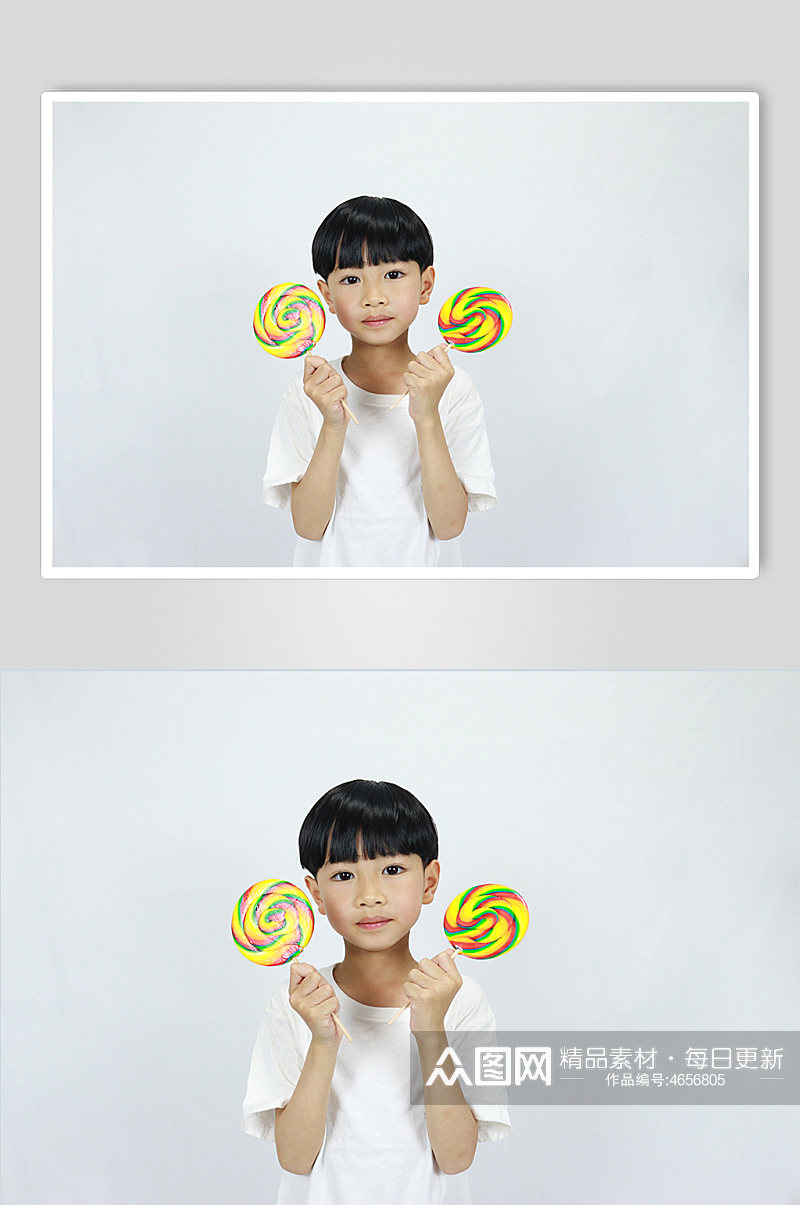 大棒棒糖超甜男孩学生儿童节人物摄影照片素材