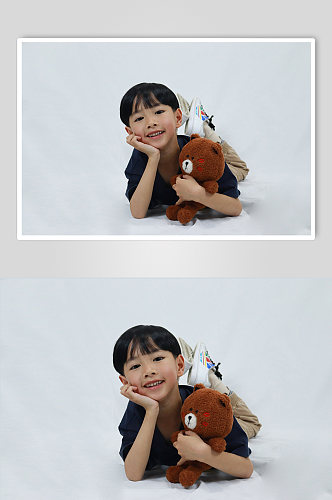 可爱小娃娃男孩学生儿童节人物摄影照片元素