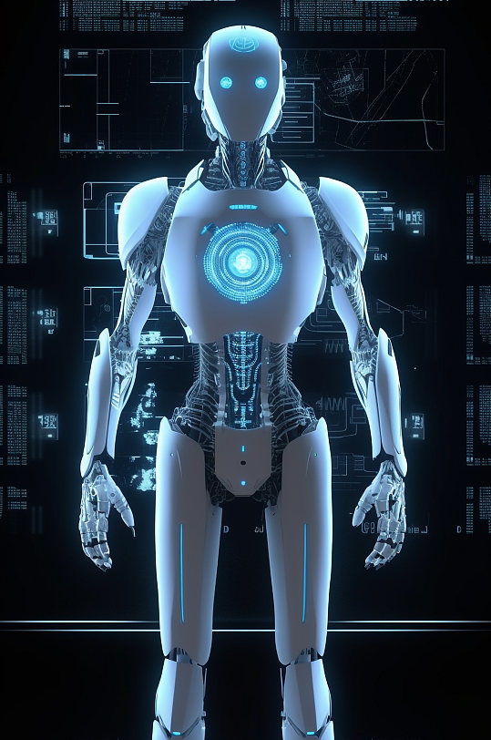 AI数字艺术互联网AI机器人模型-众图网