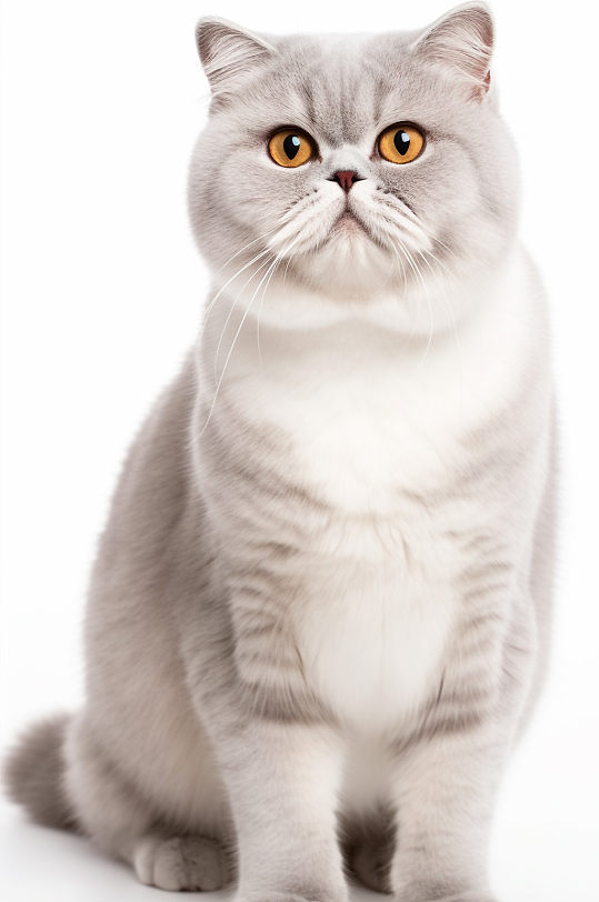 AI数字艺术金吉拉猫真实动物宠物猫摄影图