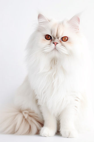 AI数字艺术金吉拉猫真实动物宠物猫模型
