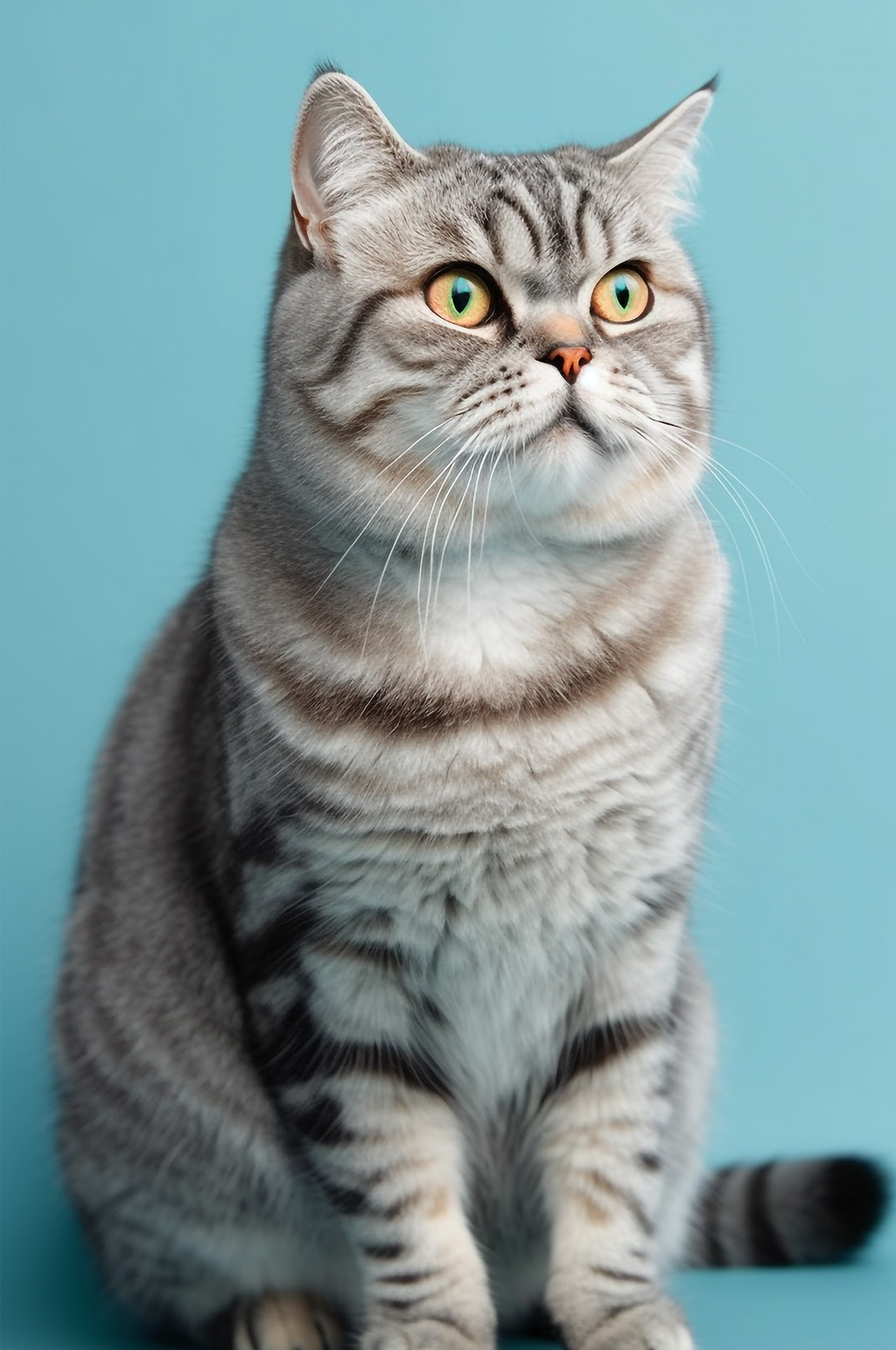 AI数字艺术美国短毛猫真实动物宠物猫摄影图素材