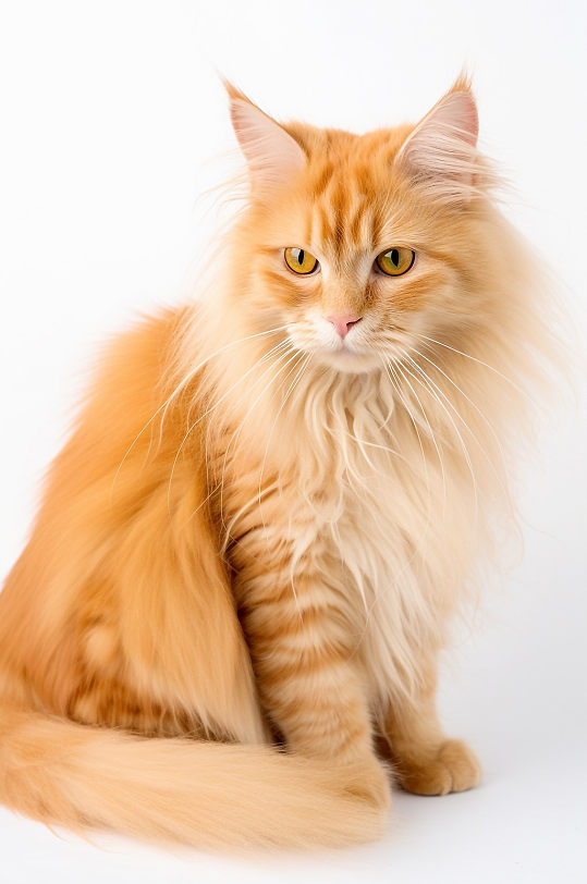 AI数字艺术波斯猫真实动物宠物猫摄影图