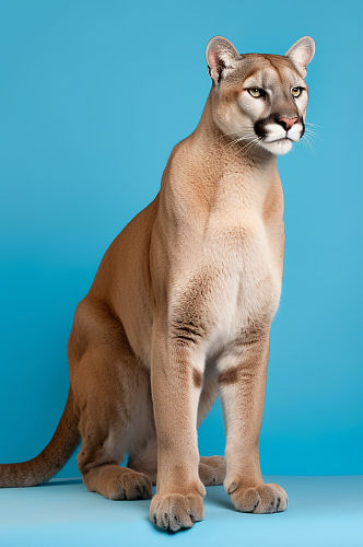 AI数字艺术亚洲金猫红椿豹真实动物猫模型