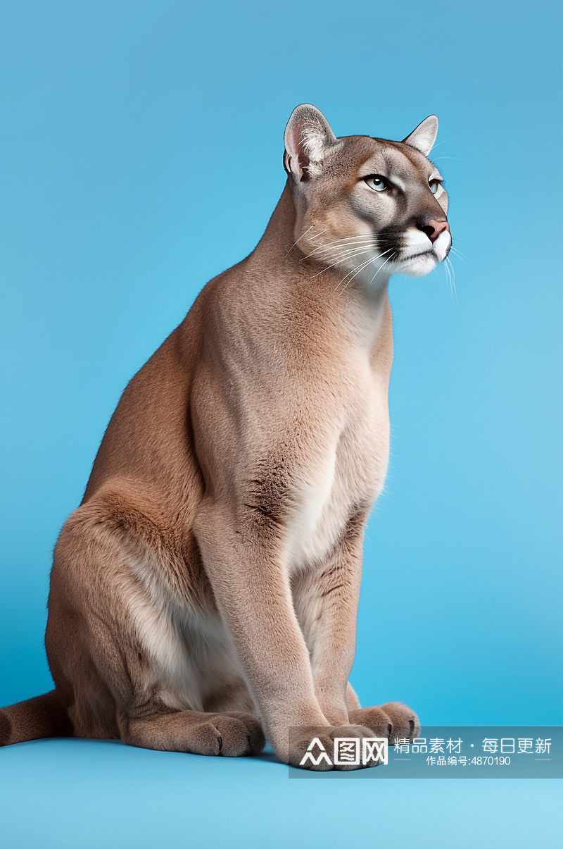 AI数字艺术亚洲金猫红椿豹真实动物猫模型素材