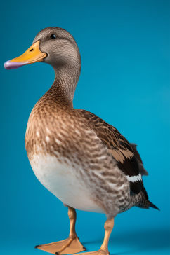 AI数字艺术鸭子养殖动物家禽模型