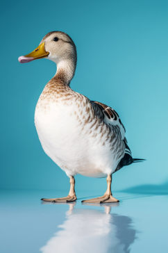 AI数字艺术鸭子养殖动物家禽模型
