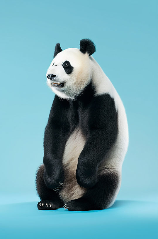 AI数字艺术熊猫国宝国家保护动物摄影图