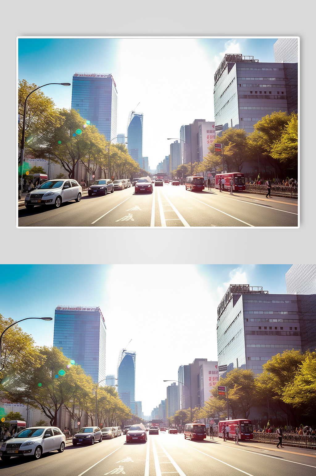 AI数字艺术境外旅游韩国景点风景摄影图片素材
