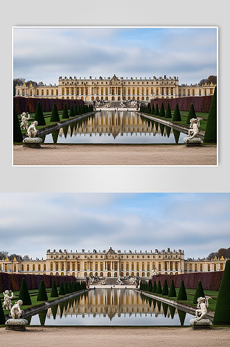 AI数字艺术境外旅游法国凡尔赛宫摄影图