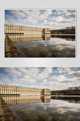 AI数字艺术境外旅游法国凡尔赛宫摄影图