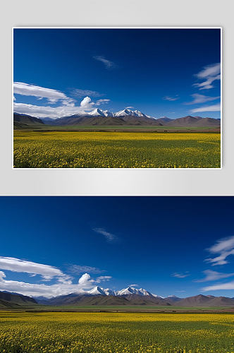 AI数字艺术西藏林芝山景景点山水摄影图