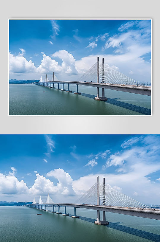 AI數(shù)字藝術(shù)國(guó)內(nèi)旅游澳門港澳珠大橋攝影圖