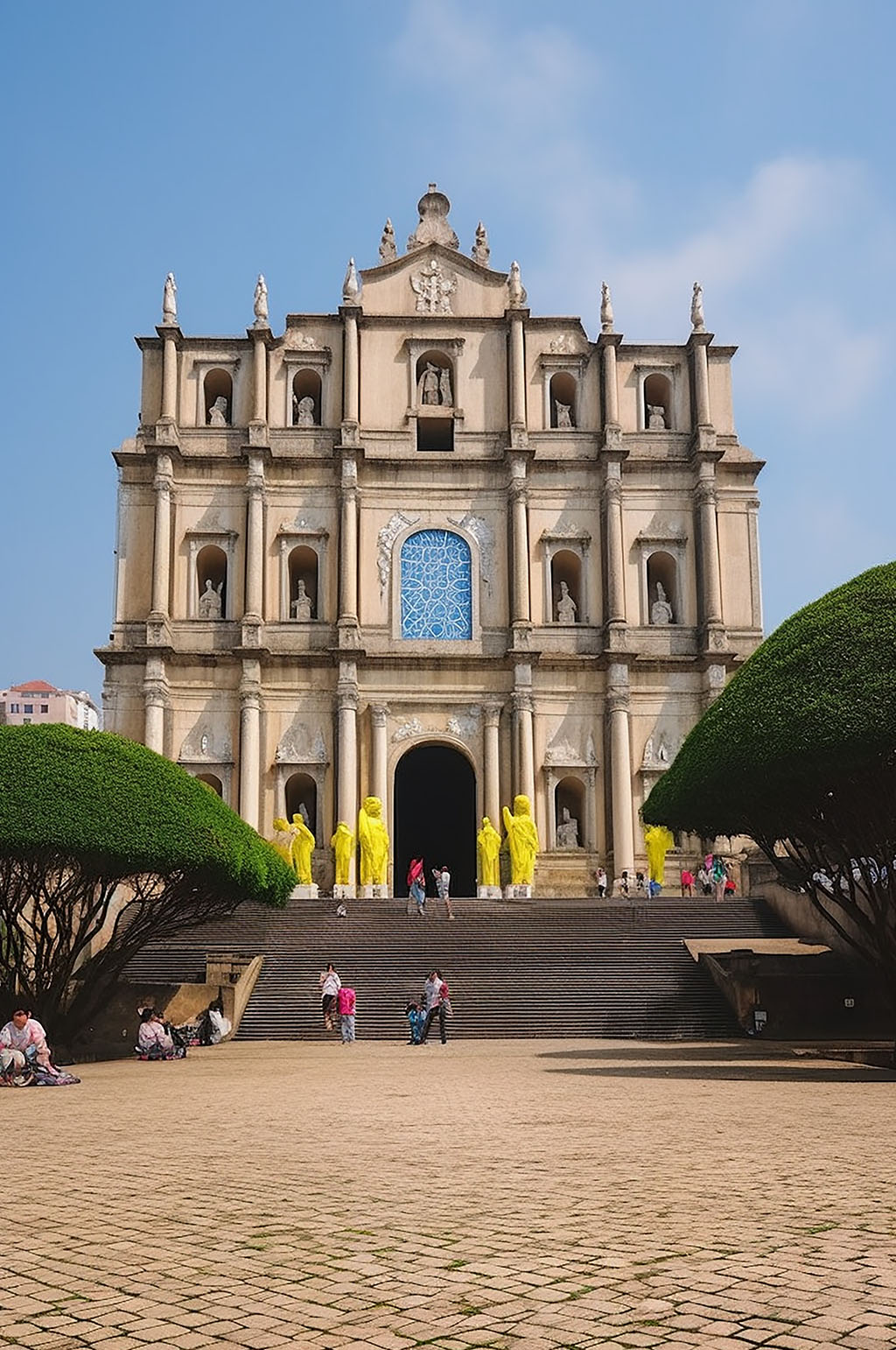 AI數(shù)字藝術(shù)國內(nèi)旅游澳門大三巴景點(diǎn)攝影圖素材