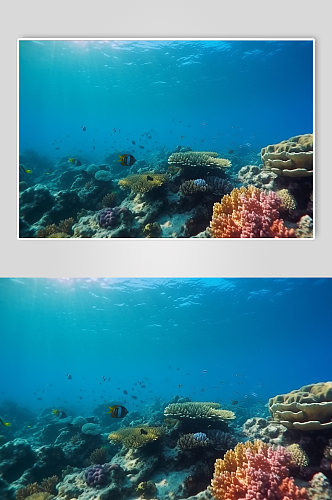 AI数字艺术珊瑚海底世界摄影图片