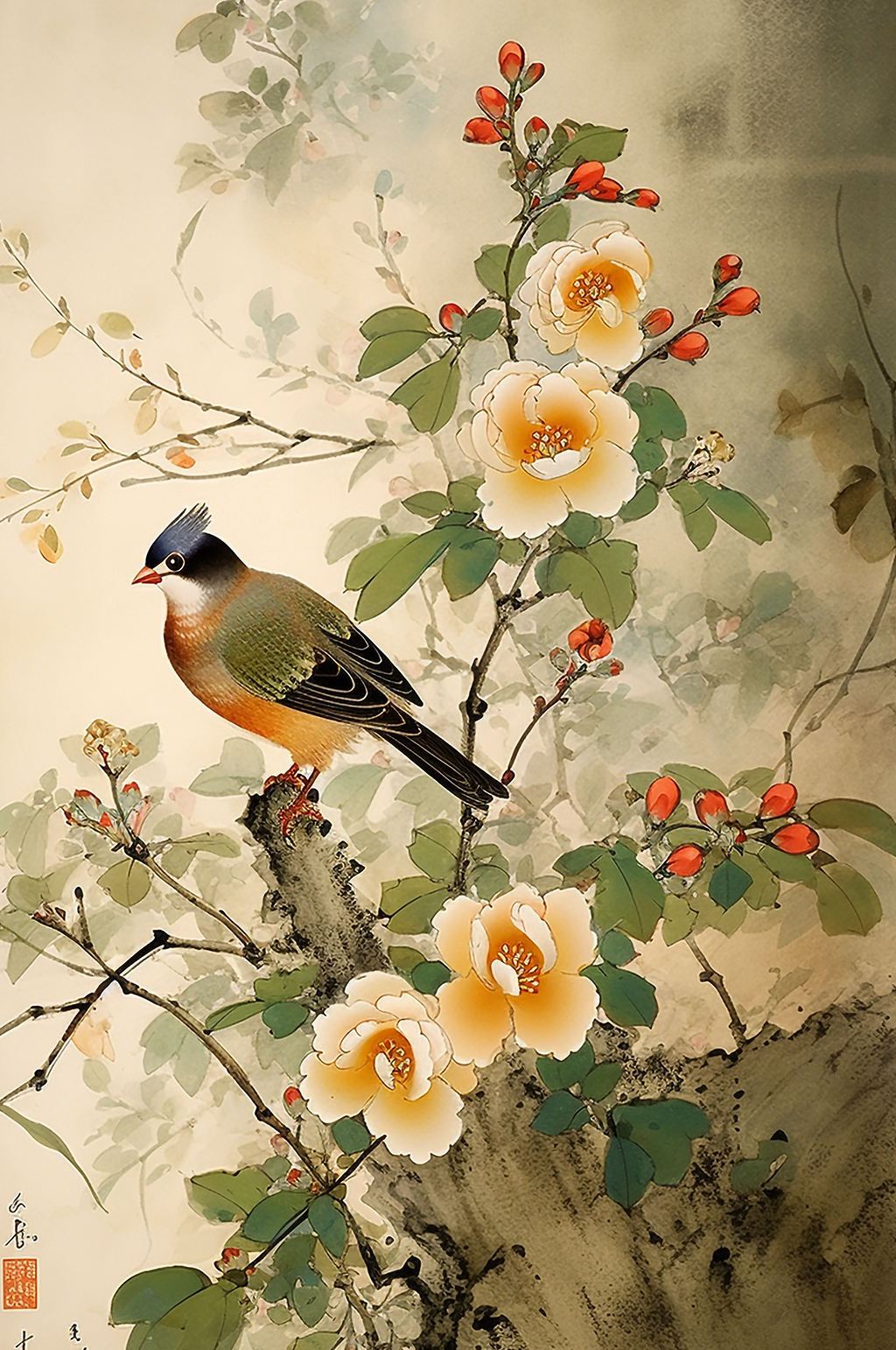 中式花鸟画素材_中式花鸟画模板_中式花鸟画设计图片免费下载-众图网
