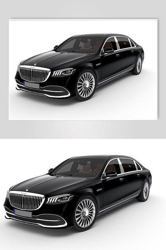 AI数字艺术高级感黑色汽车模型摄影图片