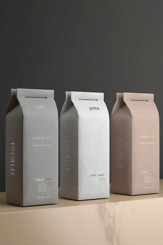 AI数字艺术纸盒牛奶盒包装样机模型