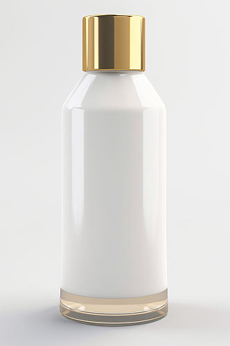 AI数字艺术瓶装精华液化妆品包装样机模型