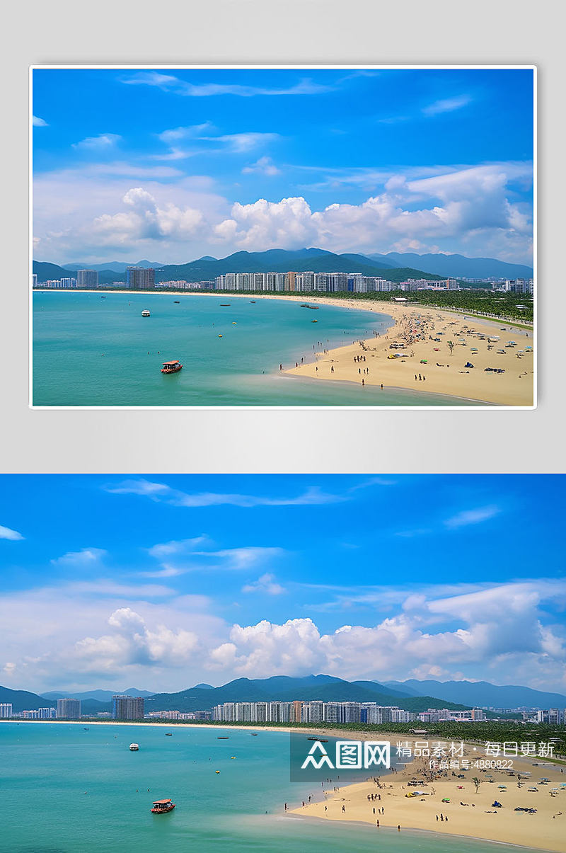AI数字艺术海棠湾海南旅游景点摄影图片素材
