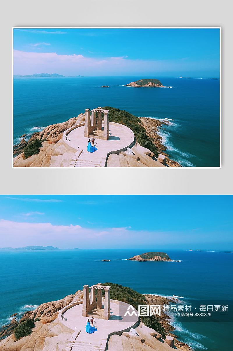 AI数字艺术分界洲岛海南旅游景点摄影图片素材