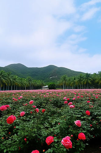 AI数字艺术玫瑰谷海南旅游景点摄影图片
