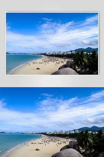 AI数字艺术亚龙湾海南旅游景点摄影图片