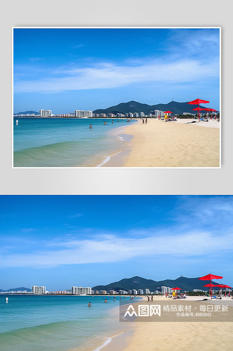 AI数字艺术海棠湾海南旅游景点摄影图片素材