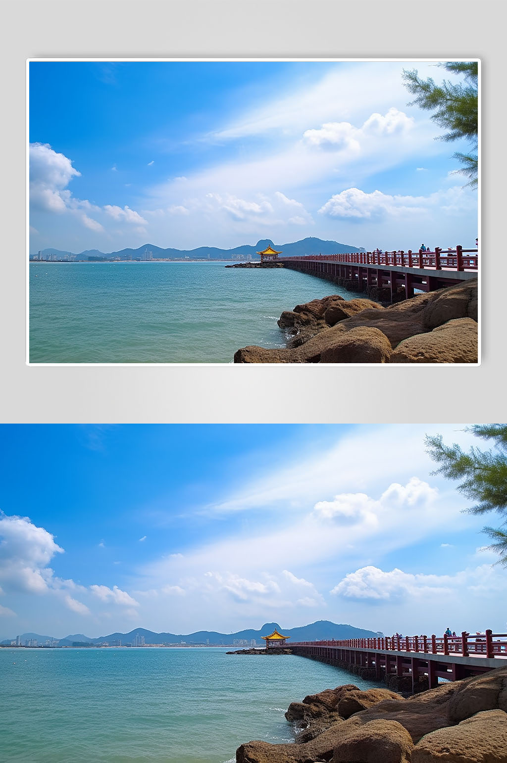AI数字艺术蜈支洲岛海南旅游景点摄影图片素材