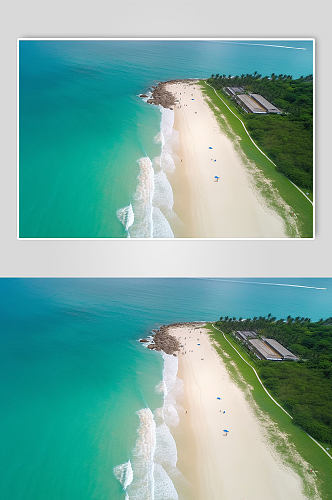 AI数字艺术蜈支洲岛海南旅游景点摄影图片