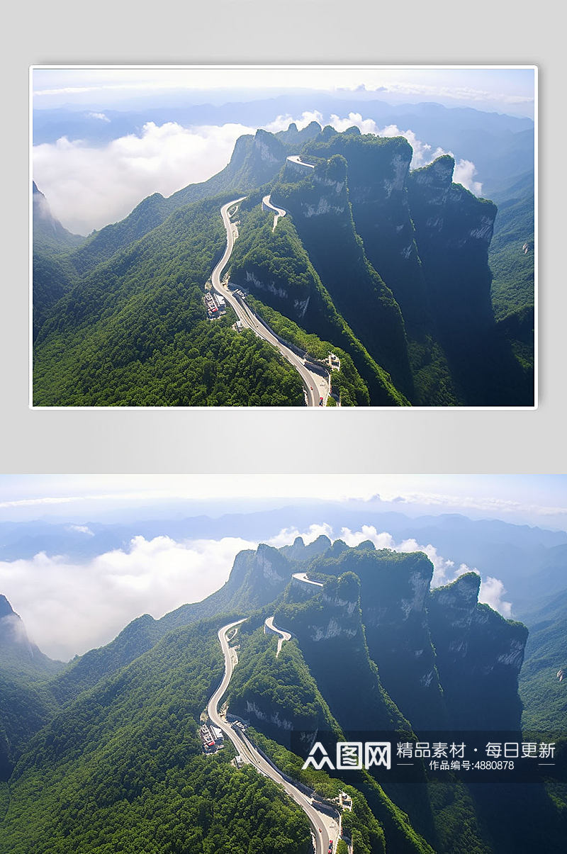 AI数字艺术壶瓶山湖南旅游景点摄影图片素材