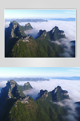 AI数字艺术天门山湖南旅游景点摄影图片