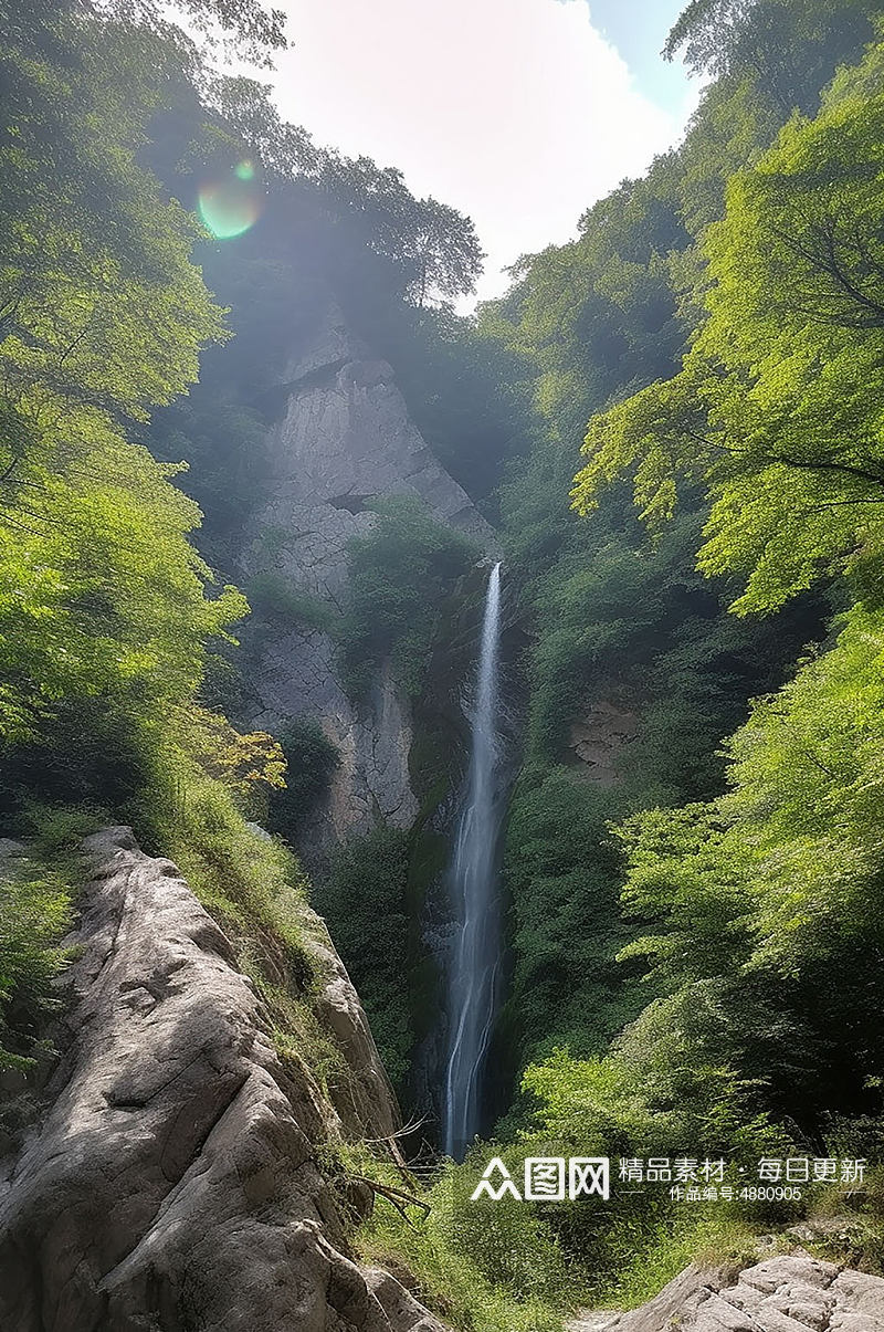 AI数字艺术天门山湖南旅游景点摄影图片素材