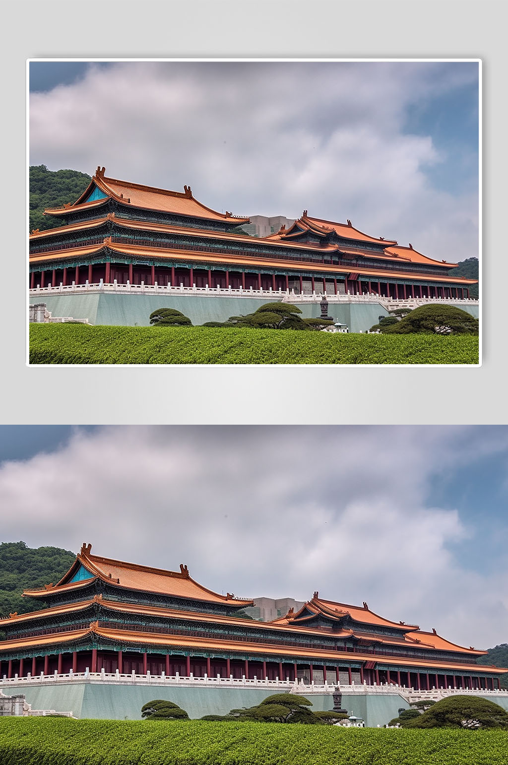 AI数字艺术台湾台北故宫博物院摄影图片素材