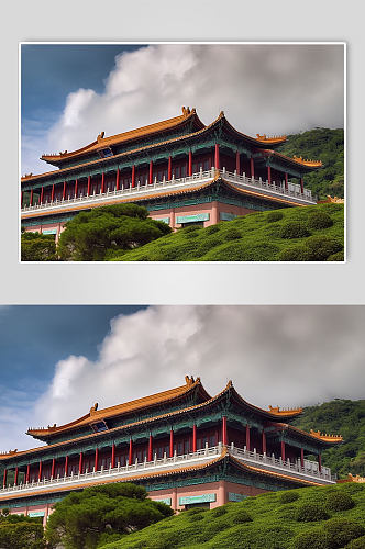 AI数字艺术台湾台北故宫博物院摄影图片