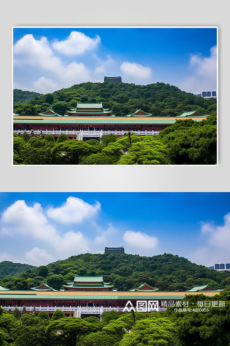 AI数字艺术台湾台北故宫博物院摄影图片素材