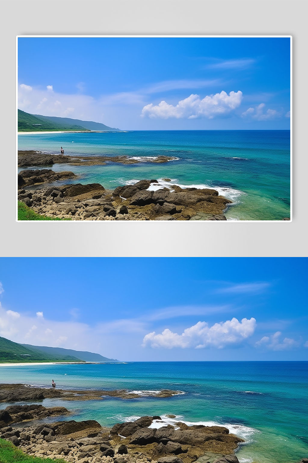 AI数字艺术台湾白沙湾旅游景点摄影图片素材