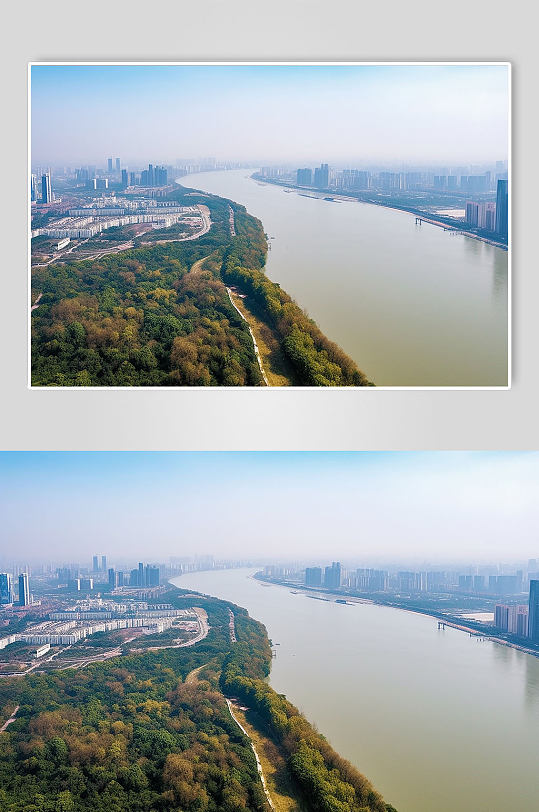 AI數(shù)字藝術(shù)長(zhǎng)沙橘子洲頭湖景點(diǎn)攝影圖片