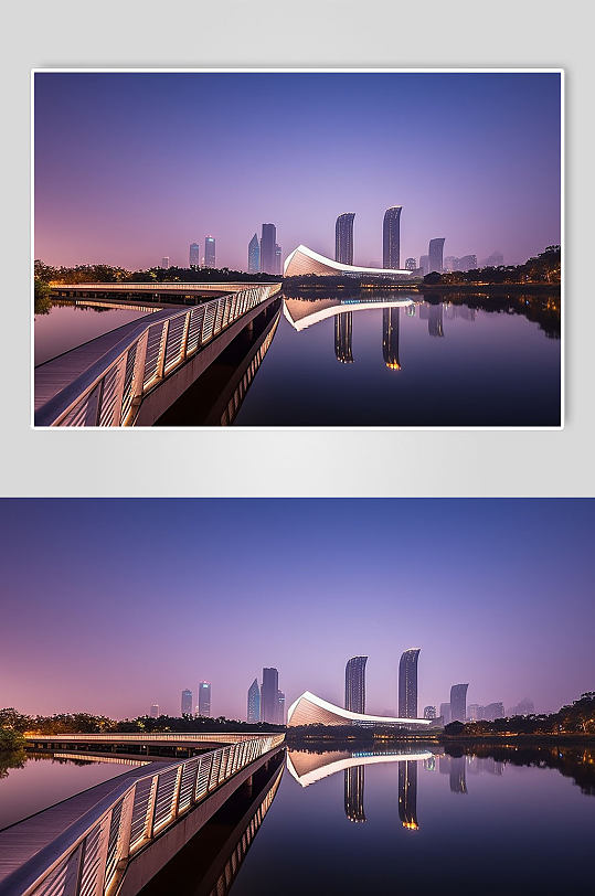 AI數(shù)字藝術(shù)長(zhǎng)沙城市建筑高樓景點(diǎn)攝影圖片
